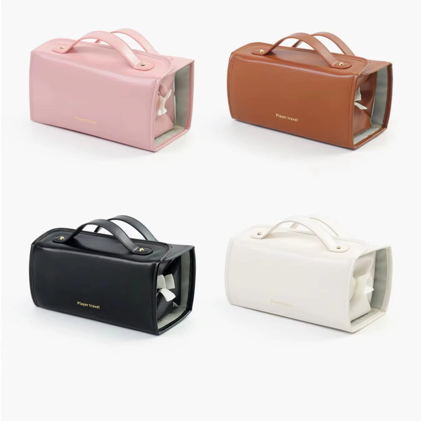 Detachable and Foldable Cosmetic Bag with Large Capacity for Skincare/Makeup, Easy to Store Daily Makeup Products, Clear Classification, No Need to Search, Convenient to Use, Travel-Friendly with Dual Handles, Portable Four-In-One Cosmetic Bag